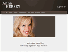 Tablet Screenshot of annahersey.com